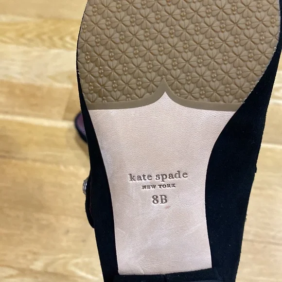 NWT Kate Spade Meg black Womens shoes.Leather - Picture 6 of 6